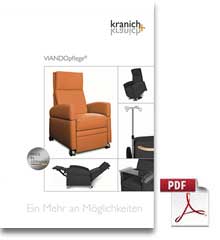 Pflegesessel VIANDOpflege Prospekt / Broschüre / Katalog