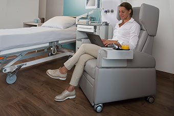 Pflegesessel-VIANDOpflege-Krankheit-Patientenzimmer Pflegesessel VIANDOpflege als Pflegestuhl bei Krankheiten im Patientenzimmer