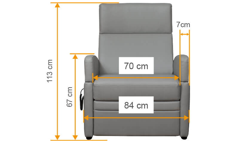 VIANDOpflege, XL Rehasessel mit extra Sitzbreite und Lehnenhöhe nach Wunsch .