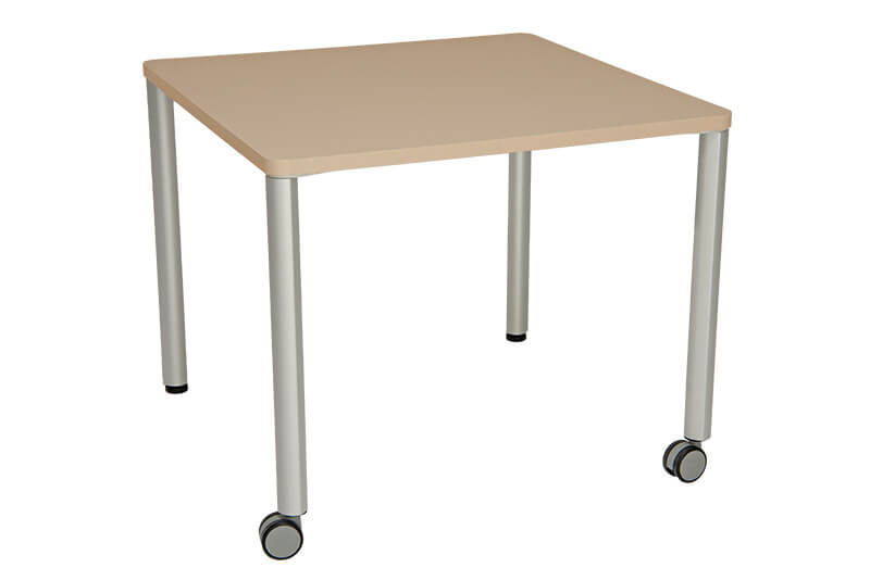 Fahrbarer Tisch 90x90 cm