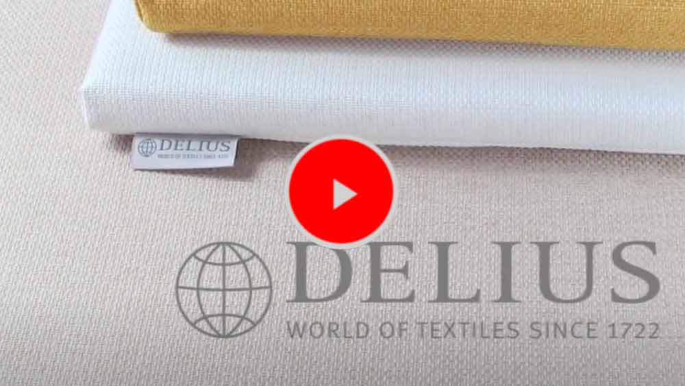 Delius Deligard Bezugs-Stoff, Bezugsmaterial. Video